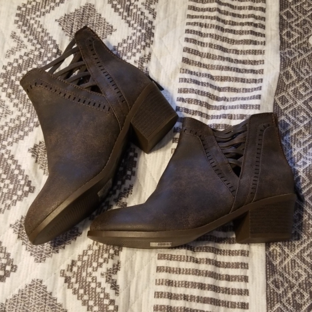 Brown booties